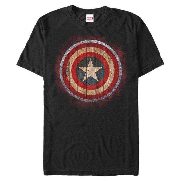 Marvel - Avengers - Captain America Wooden Shield - Homme T-shirt