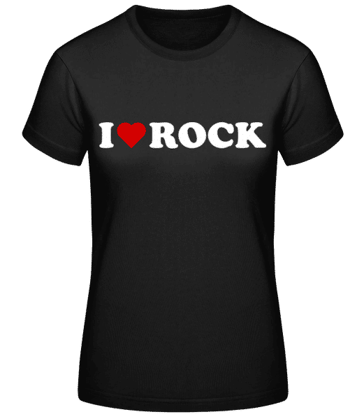I Love Rock - T-shirt standard Femme - Noir - Devant