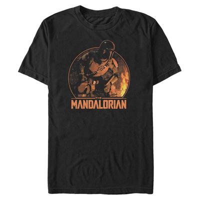 Star Wars - The Mandalorian - Mando Camping - Men's T-Shirt - Black - Front