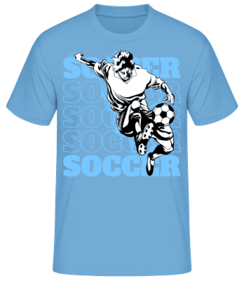 Soccer Player - Pánské basic tričko - Světle modrá - Napřed