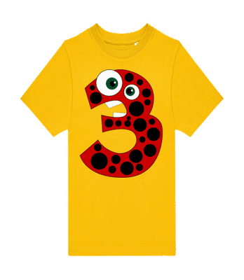 Ladybug Three - T-shirt homme B&C - Jaune - Devant