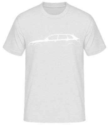 'Audi RS 3 Sportback (8P)' Silhouette - Männer Basic T-Shirt - Grau meliert - Vorne
