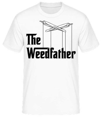 The Weedfather - Pánske basic tričko - Biela - Predné