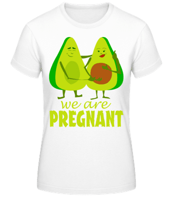 Avocado Pregnant - Women's Basic T-Shirt - White - Front