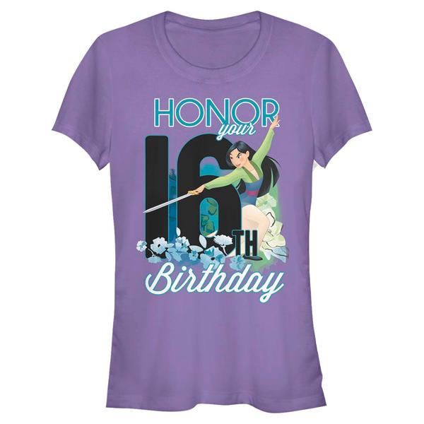 Aperçu: Disney - Mulan - Mulan Sixteen Birthday - Birthday - Femme T-shirt - Pourpre - Devant