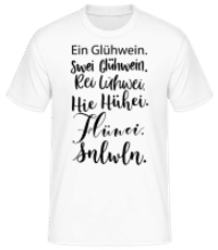 Glühwein Never Ending Story - Männer Basic T-Shirt - Weiß - Vorne