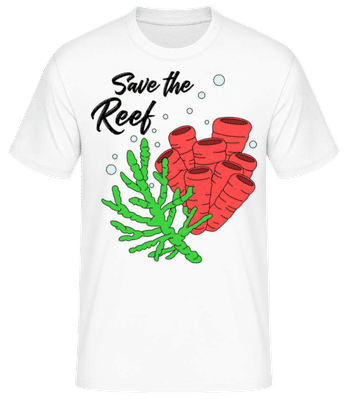 Save The Reef - Men's Basic T-Shirt - White - Front