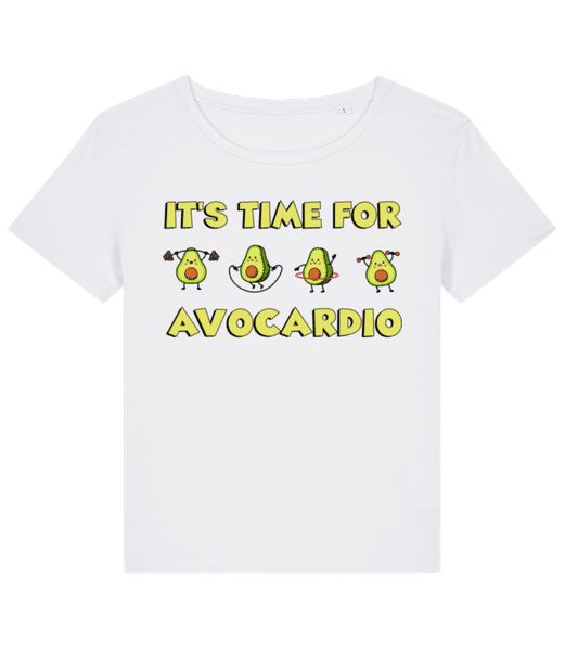 Aperçu: Time For Avocardio - T-shirt bio Femme Stanley Stella 2.0 - Blanc - Devant