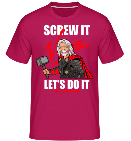 Preview: Richard Bronson Thor -  Shirtinator Men's T-Shirt - Magenta - Front