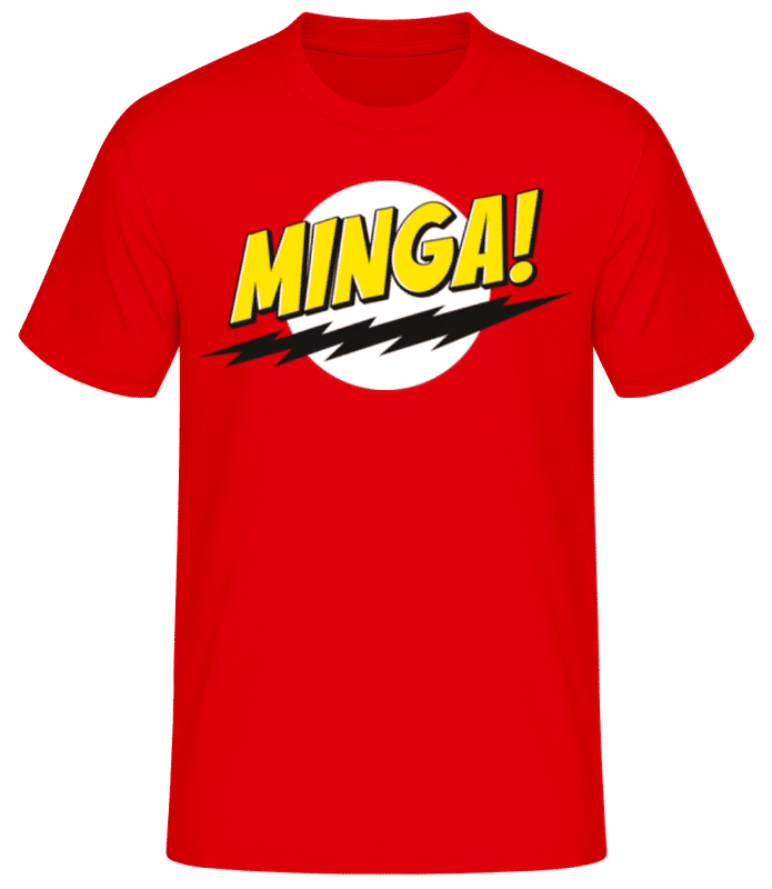 Vorschau: Minga! - Männer Basic T-Shirt - Rot - Vorne