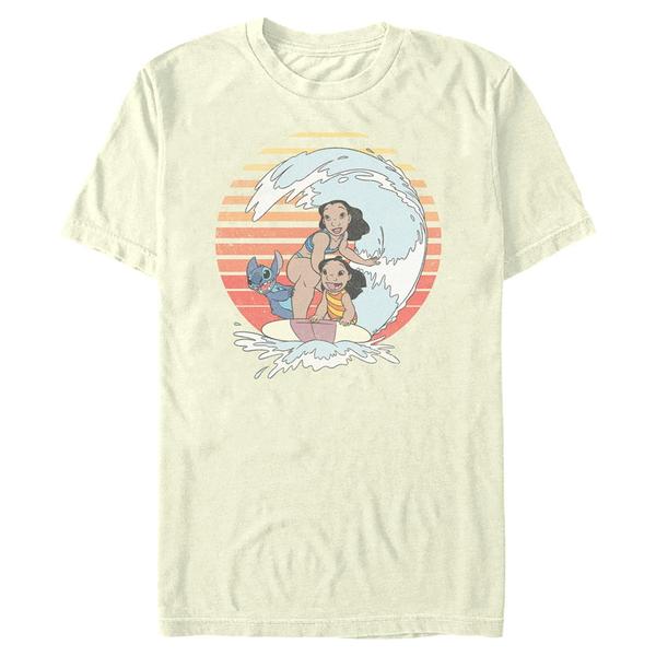 Aperçu: Disney Classics - Lilo & Stitch - Skupina Groupt Shot - Homme T-shirt - Crème - Devant