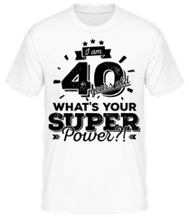 40 Years Super Power · Camiseta para hombre B&C