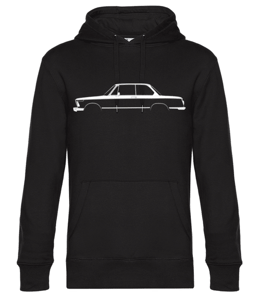 Aperçu: 'BMW 2002 tii' Silhouette - Sweat à capuche premium Unisexe - Noir - Devant