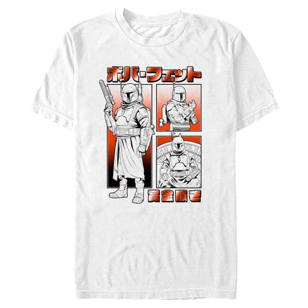 Aperçu: Star Wars - The Mandalorian - Boba Fett Boba Manga - Homme T-shirt - Blanc - Devant