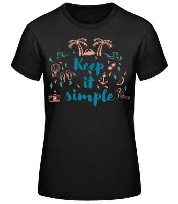 Keep It Simple - T-shirt standard Femme - Noir - Devant