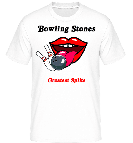 Aperçu: Bowling Stones -  T-Shirt Shirtinator homme - Blanc - Devant