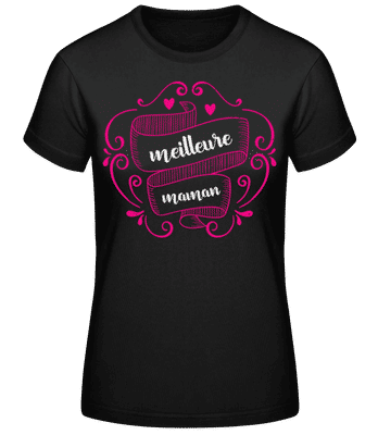 Meilleure Maman - T-shirt standard Femme - Noir - Devant