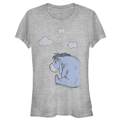 Disney - Winnie the Pooh - Oslík Cloudy - Women's T-Shirt - Heather grey - Front