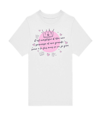 Princesse Et Une Grande Soeur - T-shirt homme B&C - Blanc - Devant