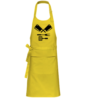 BBQ Equipment Black - Profesionálna zástera - Žltá - Predné