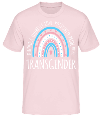 LGBTQ Transgender - Camiseta básica para hombre - Rosa - delante