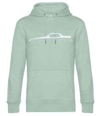 'Porsche 944 Turbo' Silhouette - Sweat à capuche standard homme - Menthe verte - Devant