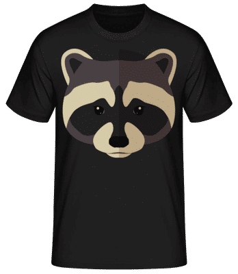Raton laveur Comic Shadow Striped - T-shirt homme B&C - Noir - Devant