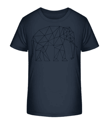 Polygon Elefant - Kinder Bio T-Shirt Stanley Stella 2.0 - Marine - Vorne