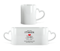 Deine Fürze Stinken Aber Ich Liebe Dich - Herztasse - Weiß - Vorne