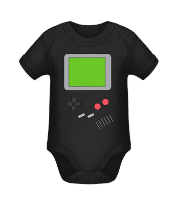 Déguisement Gameboy - Body manches courtes bio - Noir - Devant