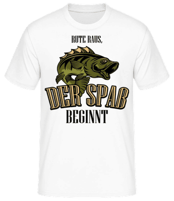 Der Spaß Beginnt - Männer Basic T-Shirt - Weiß - Vorne