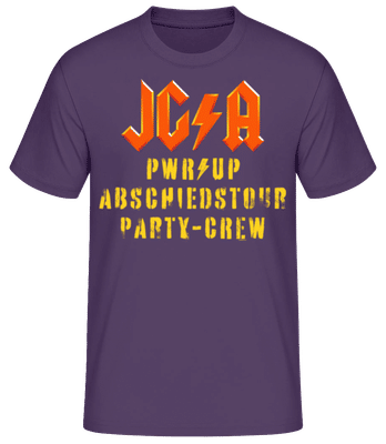 JGA Abschiedstour Party-Crew - Männer T-Shirt B&C - Lila - Vorne