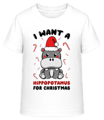 I Want A Hippo For Christmas · T-shirt shirtinator Enfant
