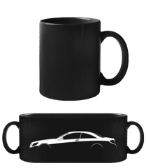 'Mercedes CL C216' Silhouette · Schwarze Tasse