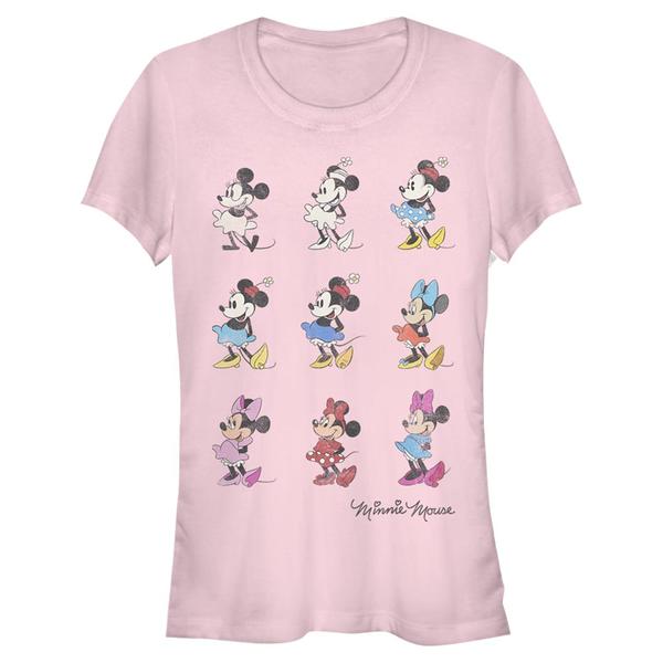 Aperçu: Disney Classics - Mickey Mouse - Minnie Mouse Minnie Evolution - Femme T-shirt - Rose - Devant
