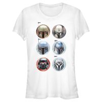 Star Wars - The Mandalorian - Bounty Hunter Helmets - Women's T-Shirt - White - Front