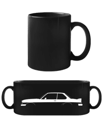 'Opel Ascona 400' Silhouette · Schwarze Tasse
