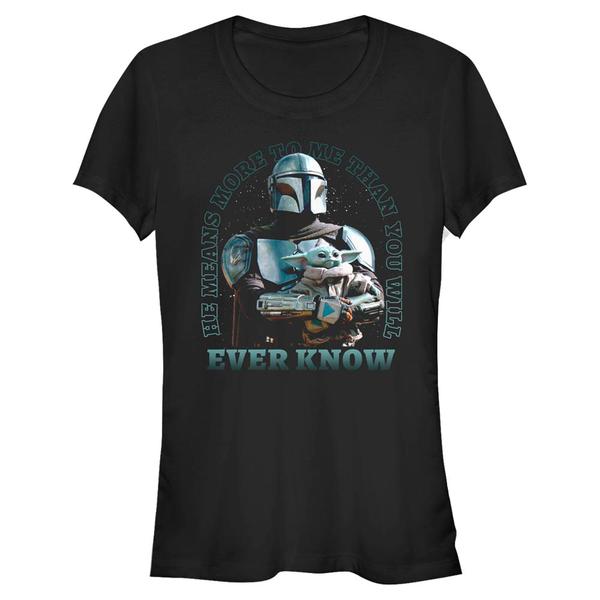 Aperçu: Star Wars - The Mandalorian - Mando & Child Meaningful - Femme T-shirt - Noir - Devant