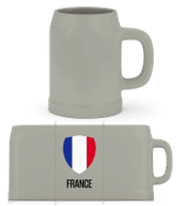 France - Pivní půllitr - Šedá - Napřed
