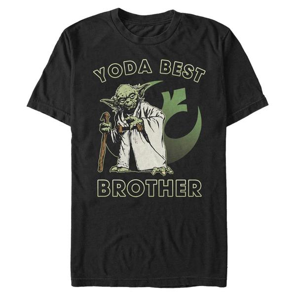 Aperçu: Star Wars - Yoda Best Brother - Family - Homme T-shirt - Noir - Devant