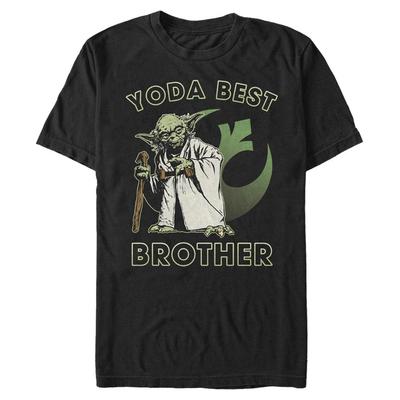 Star Wars - Yoda Best Brother - Family - Men's T-Shirt - Black - Front