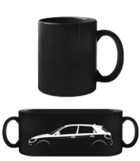 'Audi A1 Sportback (GB)' Silhouette - Taza negra - Negro - delante