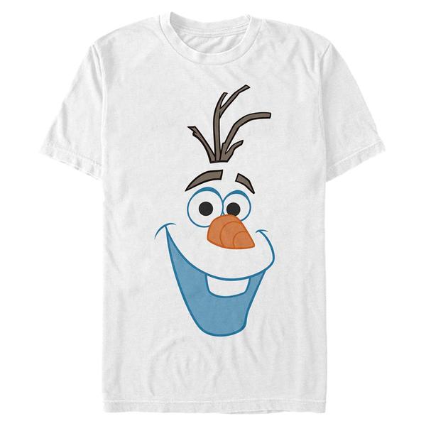 Aperçu: Disney - La Reine des neiges - Olaf Big Face Two - Homme T-shirt - Blanc - Devant