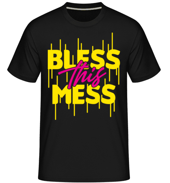 Aperçu: Bless This Mess -  T-Shirt Shirtinator homme - Noir - Devant