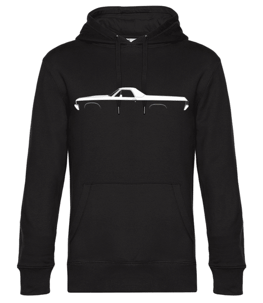 'Chevrolet El Camino SS' Silhouette - Sweat à capuche premium Unisexe - Noir - Devant