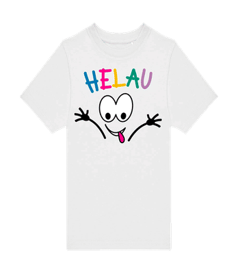 Helau - Kinder T-Shirt B&C - Weiß - Vorne