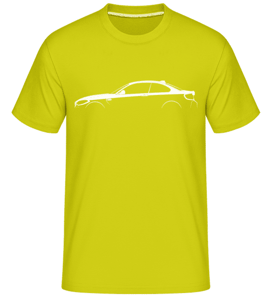 Preview: 'BMW M2 Competition F87' Silhouette -  Shirtinator Men's T-Shirt - Lime - Front