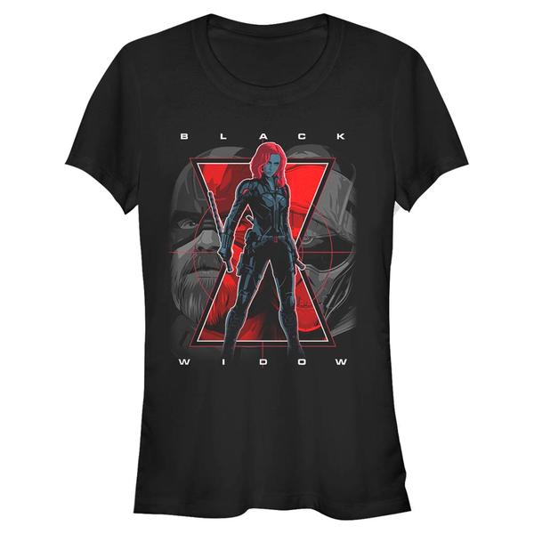 Aperçu: Marvel - Black Widow - Photo de groupe Big Three - Femme T-shirt - Noir - Devant
