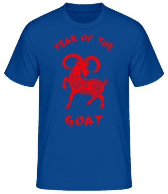 Chinese Zodiac Year Of The Goat - Pánske basic tričko - Kráľovská modrá - Predné