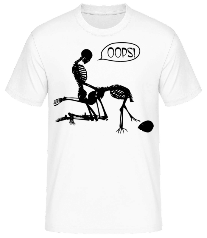 Náhled: Kostry sexu - Pánské basic tričko - Bílá - Napřed